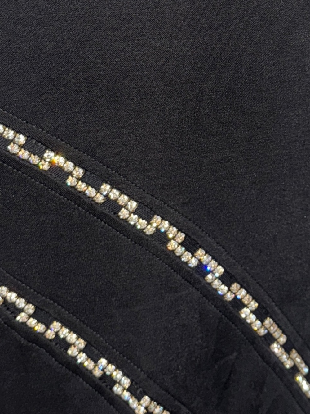 Cache Vintage Y2K Diamond Studded Maxi Dress Size XS - Picture 7 of 7